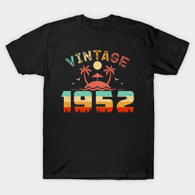 Vintage 1952 Cool Birthday Gift Idea T-Shirt by QualityDesign